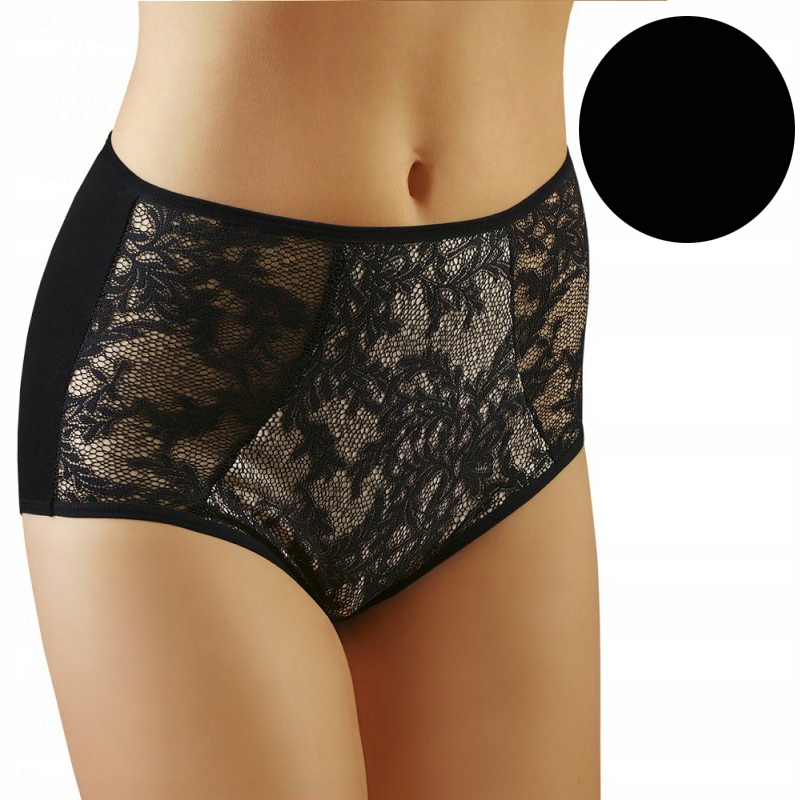 

Figi z koronki XXXL Puszysta Czarne Biodra do 134