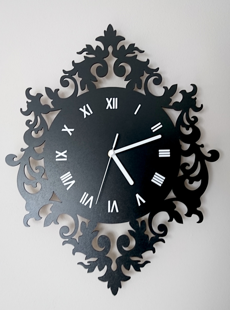 zegar ścienny loft retro cichy duży 3D dekoracja Zasilanie baterie