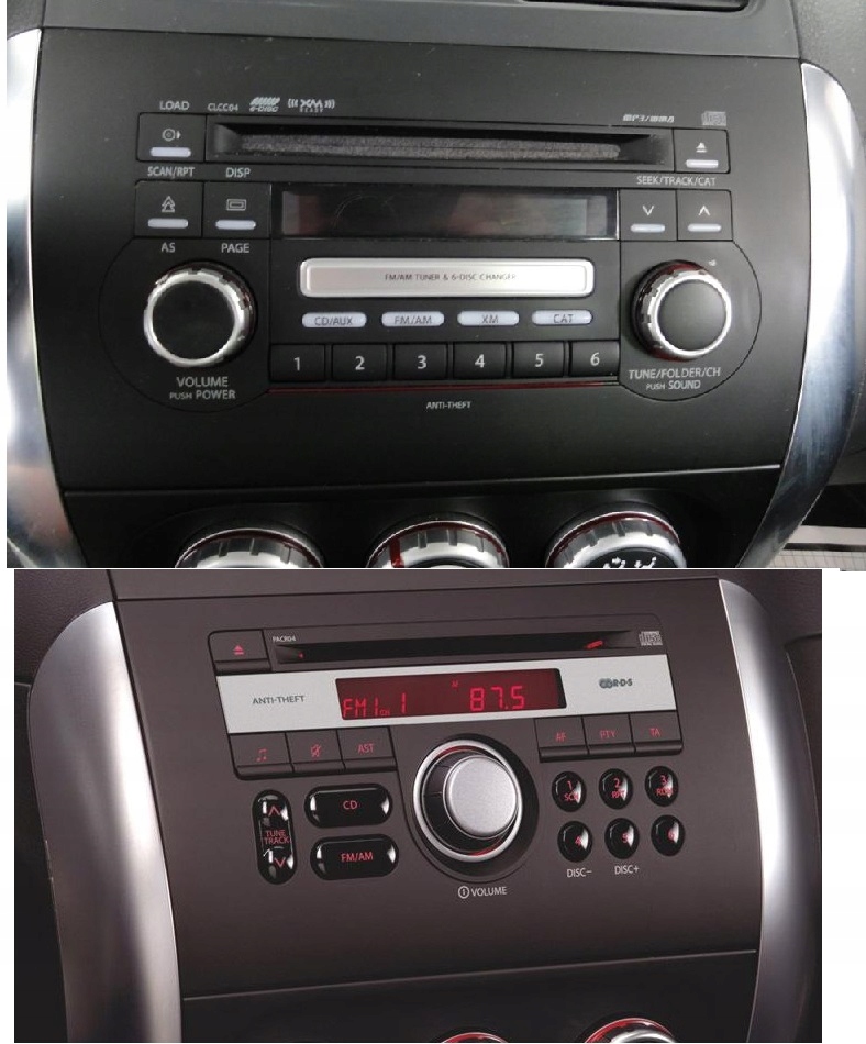 BLAUPUNKT PALMA 190 RADIO BLUETOOTH USB SUZUKI SX4 Montaż 2-DIN