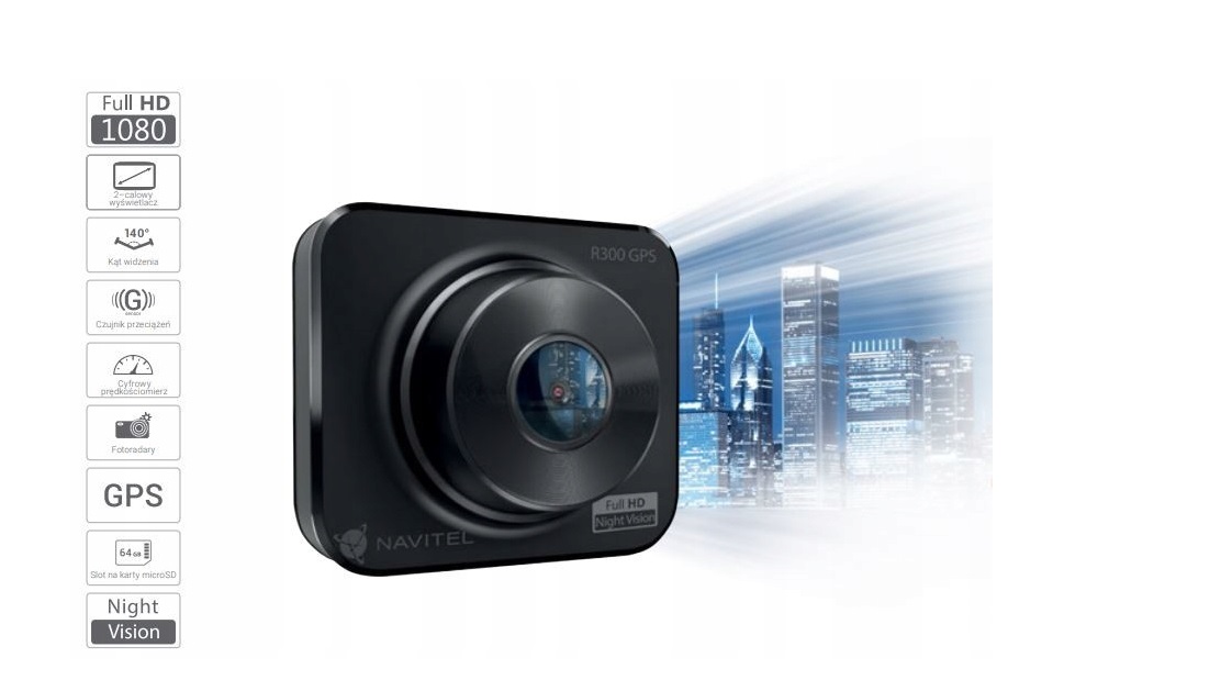 Navitel R300 GPS Rejestrator jazdy Kamera Video Marka NAVITEL