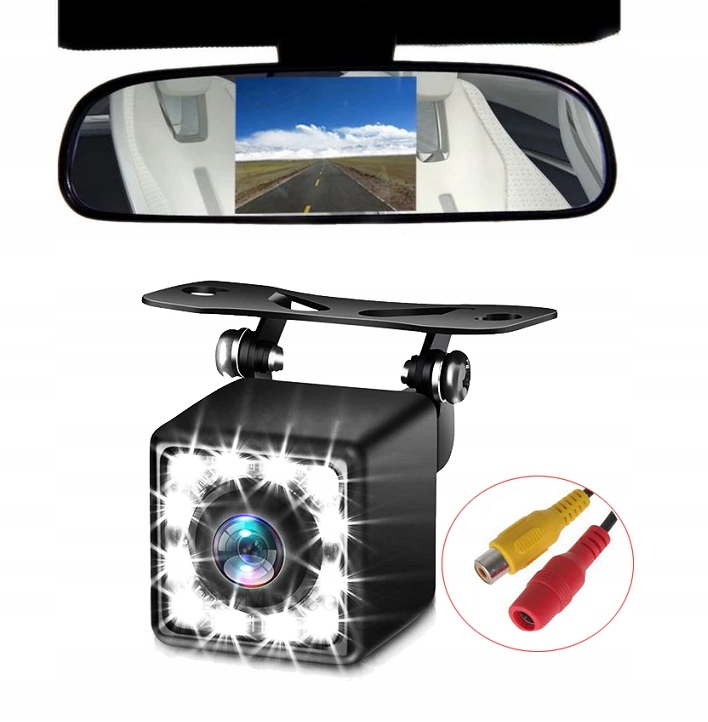 Камера заднього виду 12 LED монітор 4,3 дзеркало 10 м