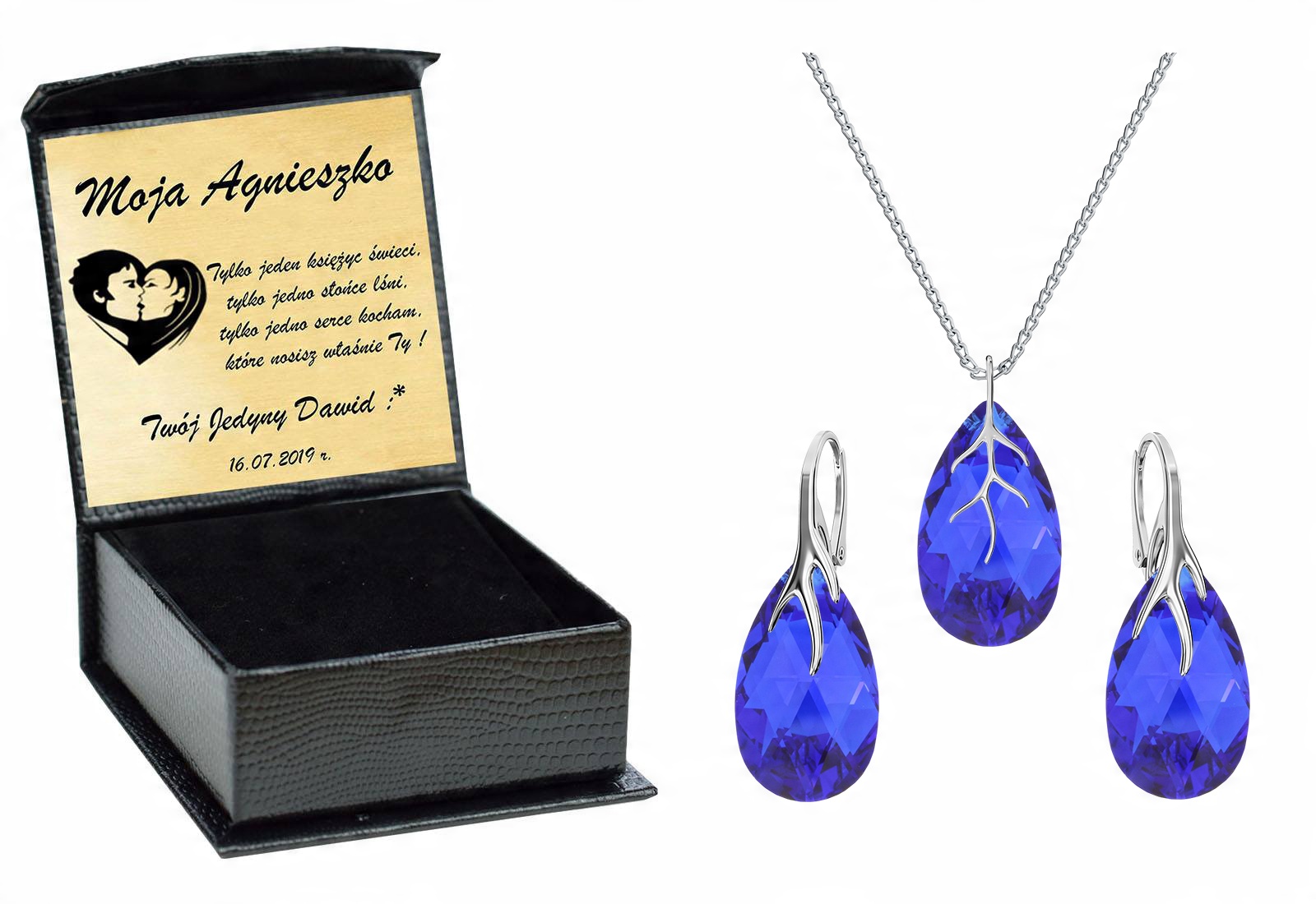 

Almond Drapieżny Zestaw Swarovski Srebro 925 LMBl