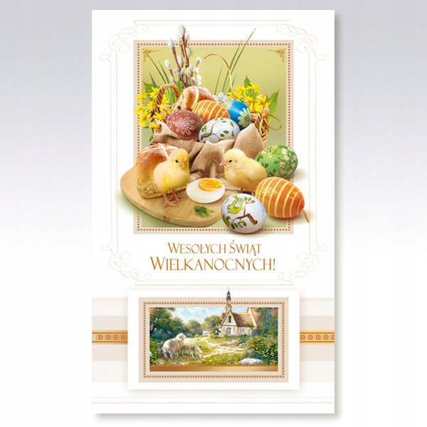 KARNET LAURKA KARTKA WIELKANOC PRZESTRZENNA Marka Karo