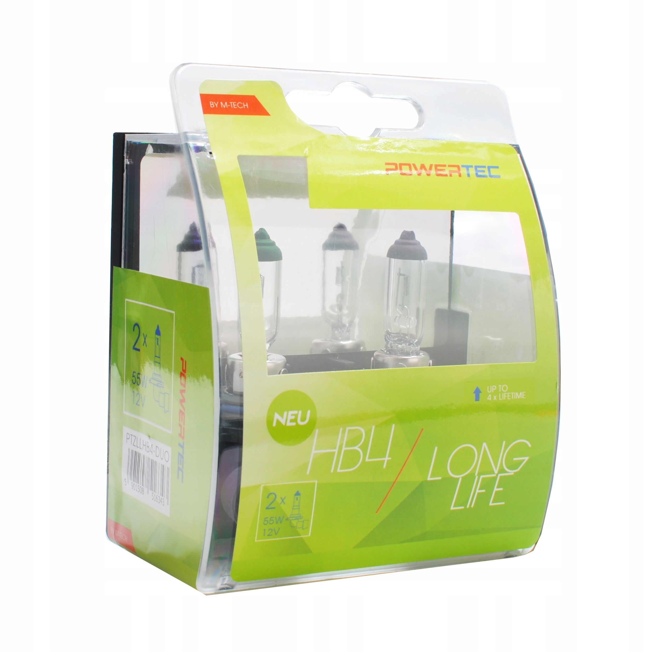 

2 Żarówki HB4 4x Long Life Powertec M-tech DuoPack