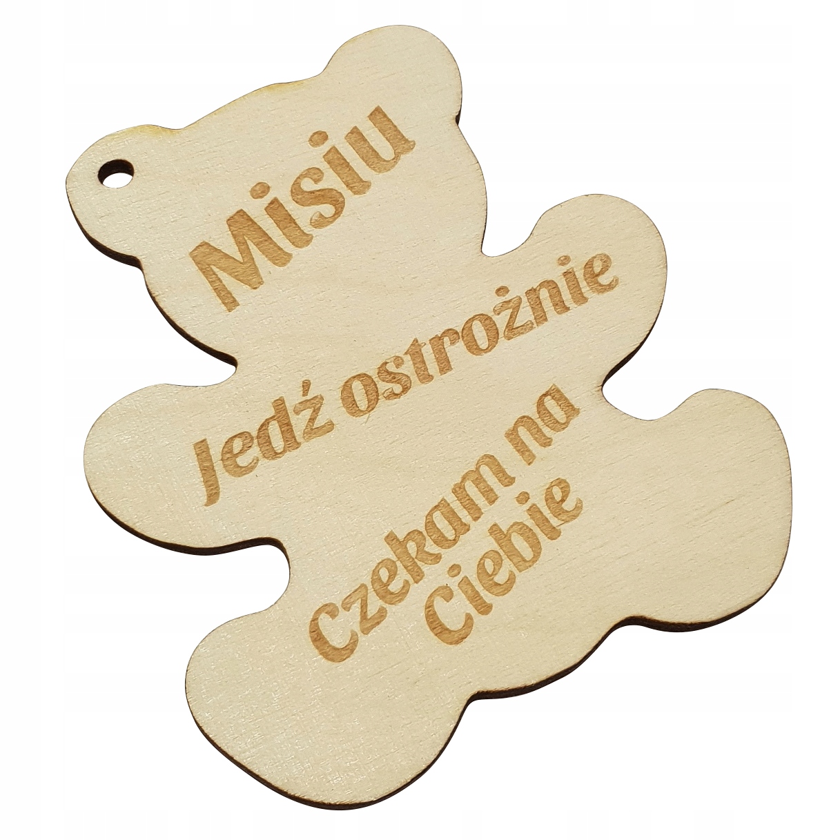 

Zawieszka Do Samochodu Misiu Jedź Ostrożnie Brelok