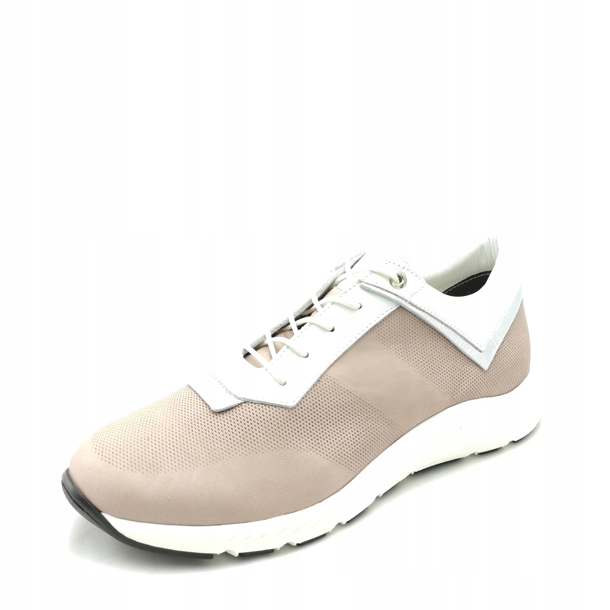 Polobotky kožené jarní tenisky 196P26