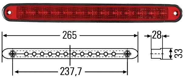 Dodatkowe światło STOP Hella 2DA 959 071-757