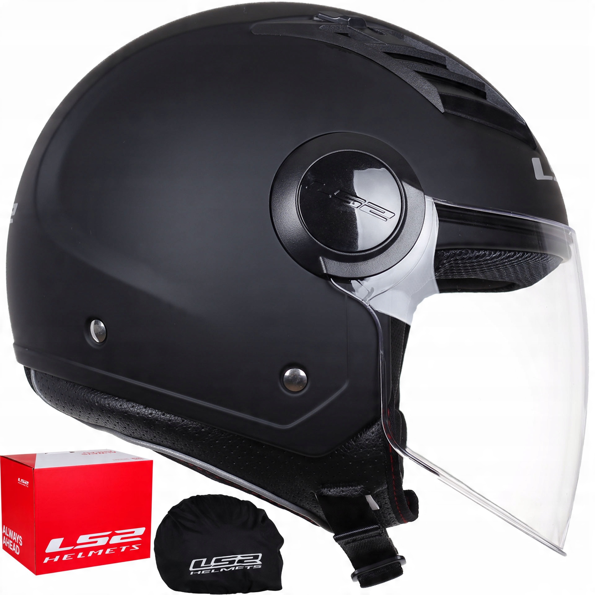 

LS2 OF562 Airflow Black Mat Kask Otwarty Jet