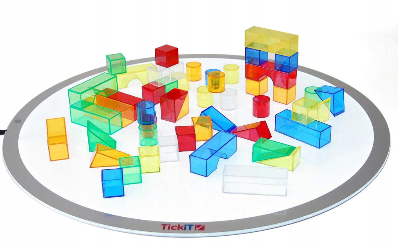 

Transparentne klocki 50 elementów