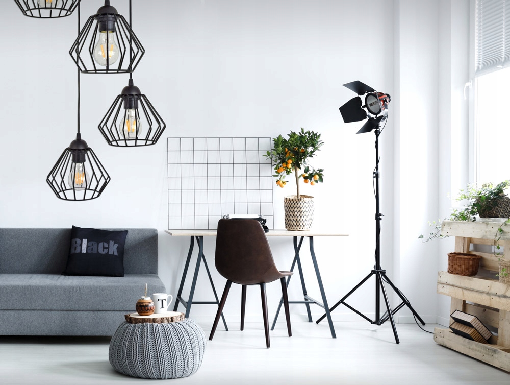 LAMPA WISZĄCA SUFITOWA ŻYRANDOL BRYLANT LED 724-E4 Rodzaj gwintu E27