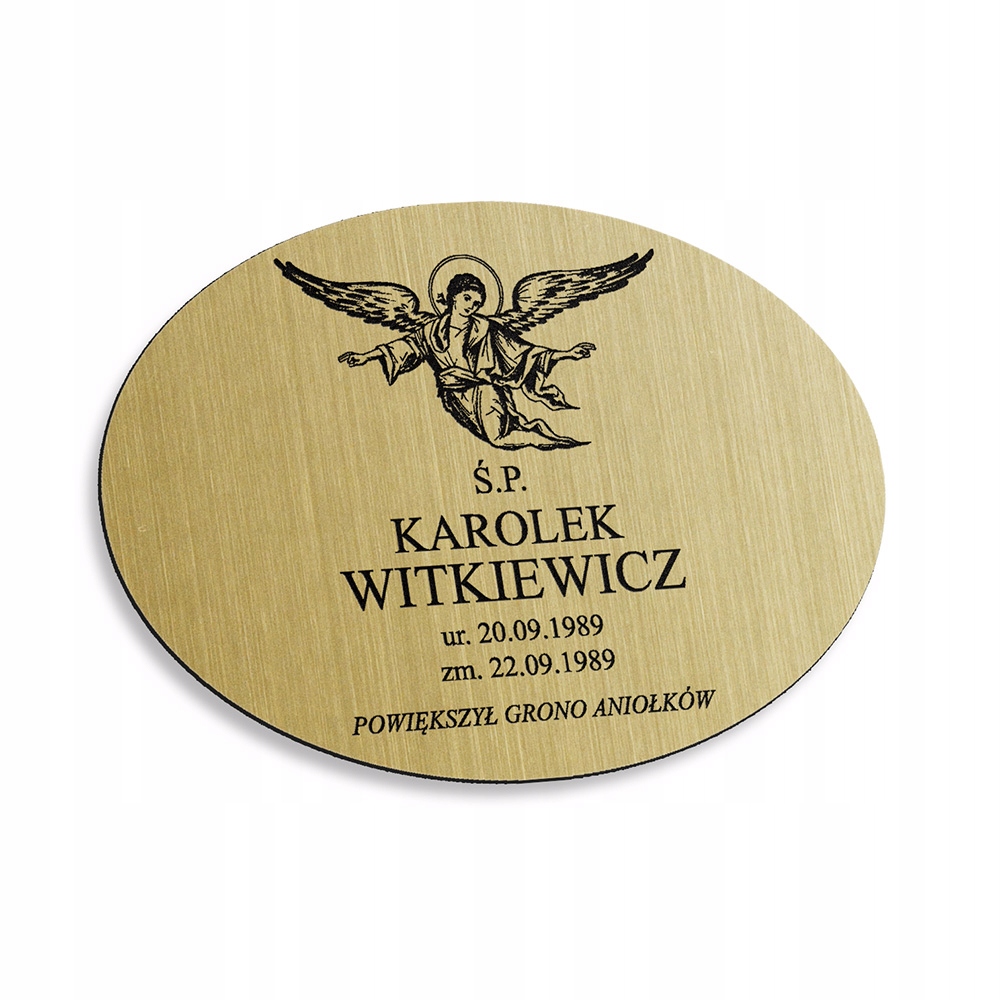 TABLICZKA NAGROBNA NAGROBKOWA ODPORNA NA WARUNKI Marka inny