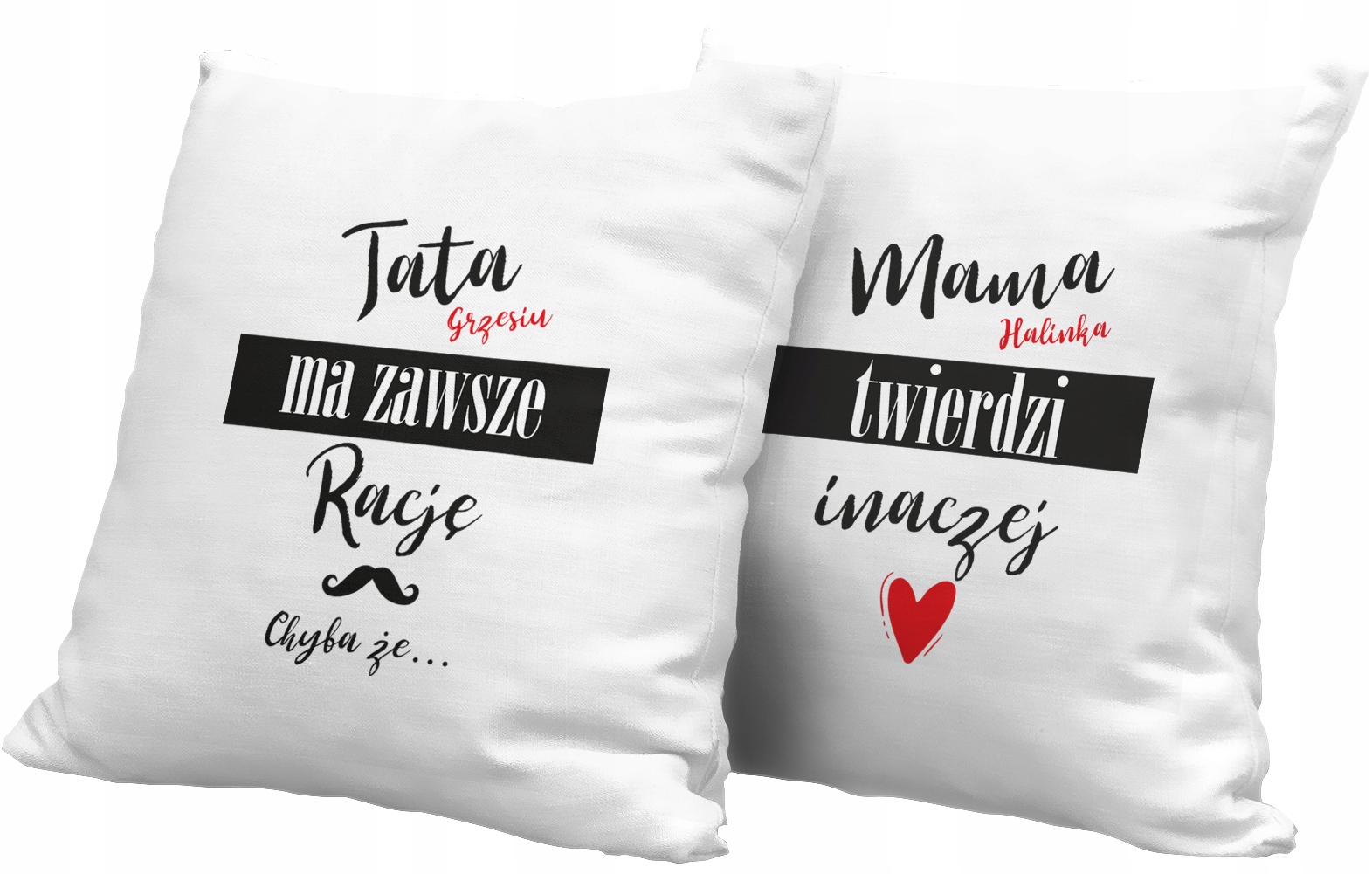 

Zestaw Poduszek Dla Mamy i Taty Rodziców