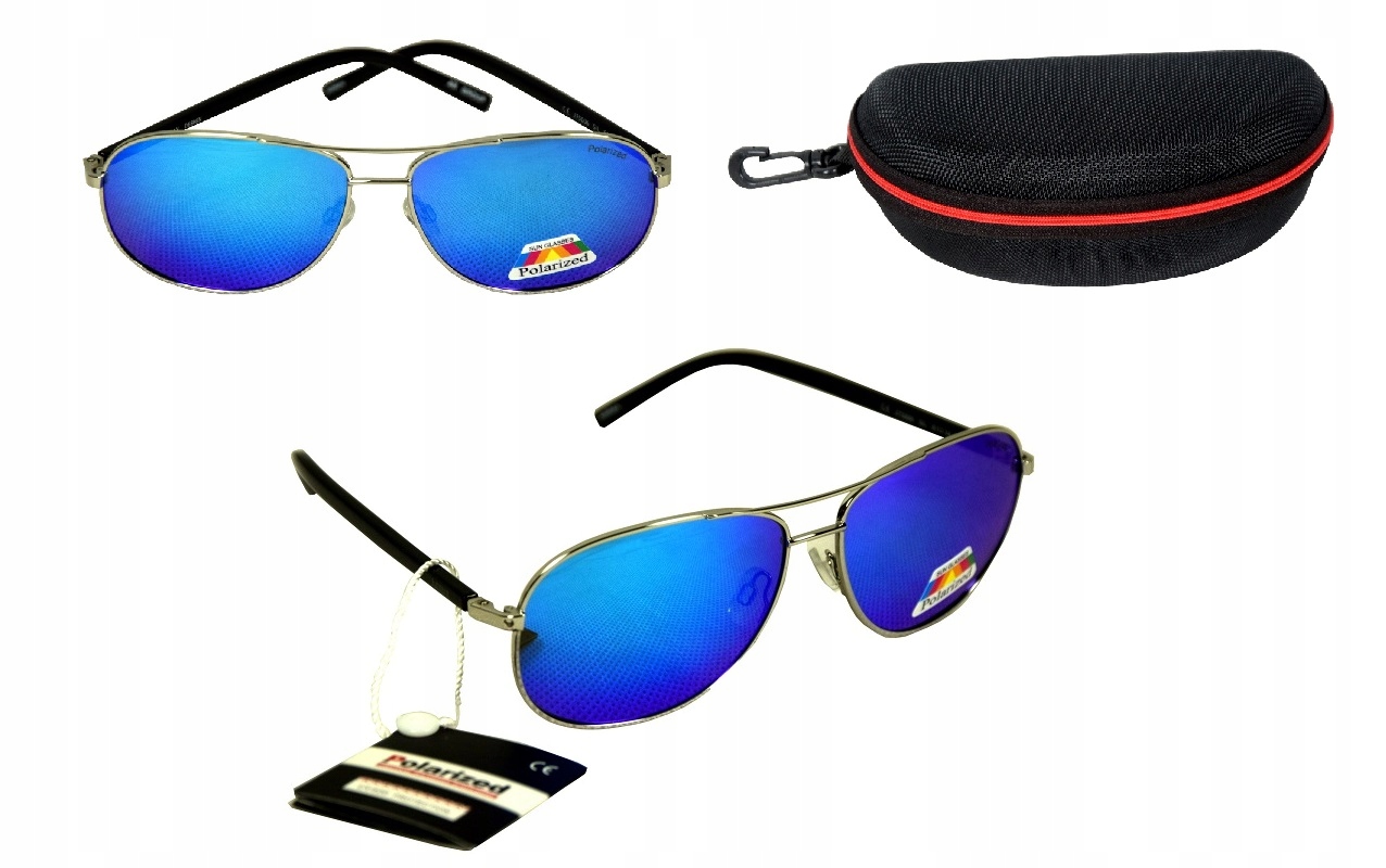 

Pilotki Awiatory Fleks Okulary Polaryzacja + Etui