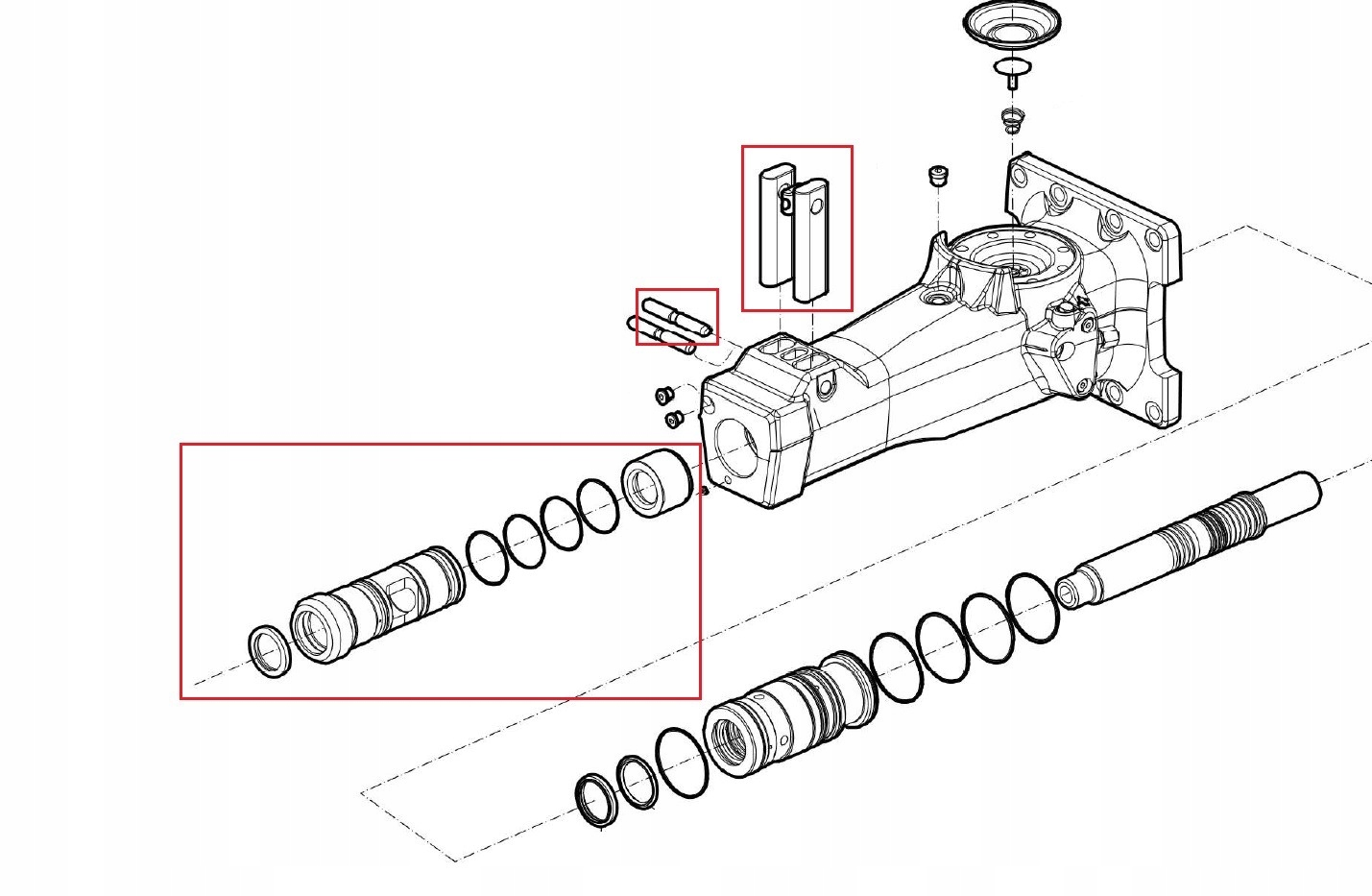 Epiroc Zestaw naprawczy tulei dolnej SB 152 Part number SB 152