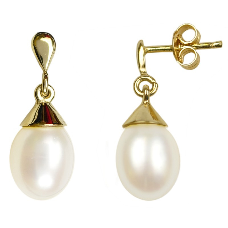Dámské Náušnice S Pravými Perlami Zlato 585