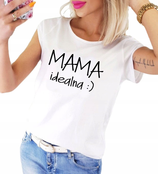 

Koszulka damska Mama Idealna Bk