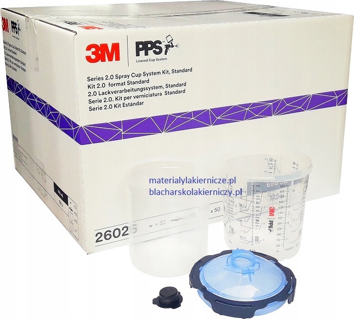 3 м 26026 чашки PPS 2,0 набір 650 мл 125 мкм 50 шт