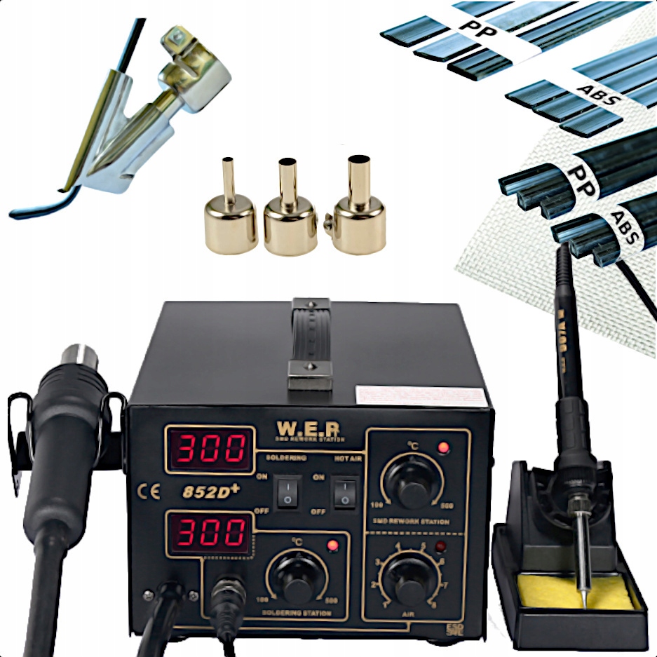 SPAWARKA PLASTIKU WEP 852D DYSZE BUT PLASTIK