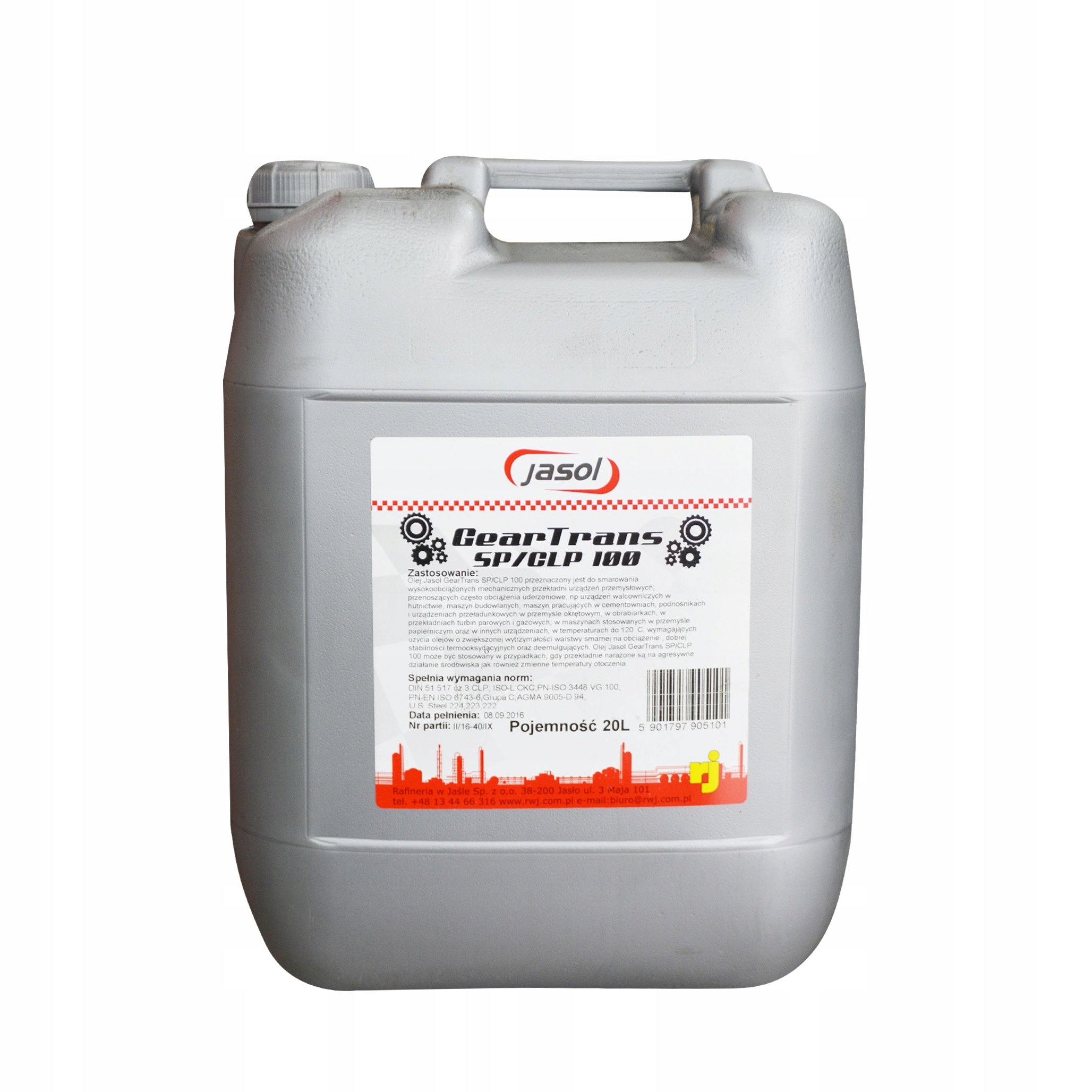 

Olej Typu Transol Jasol Gear Trans Sp/clp 100 20L