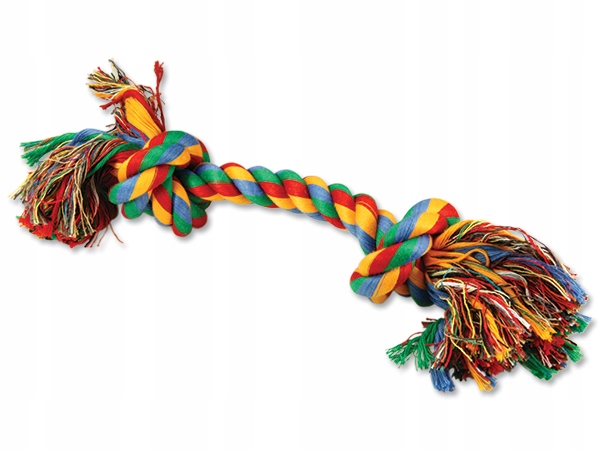 

Dog Fantasy Sznur Z Dwoma Węzłami 30 cm kolorowy