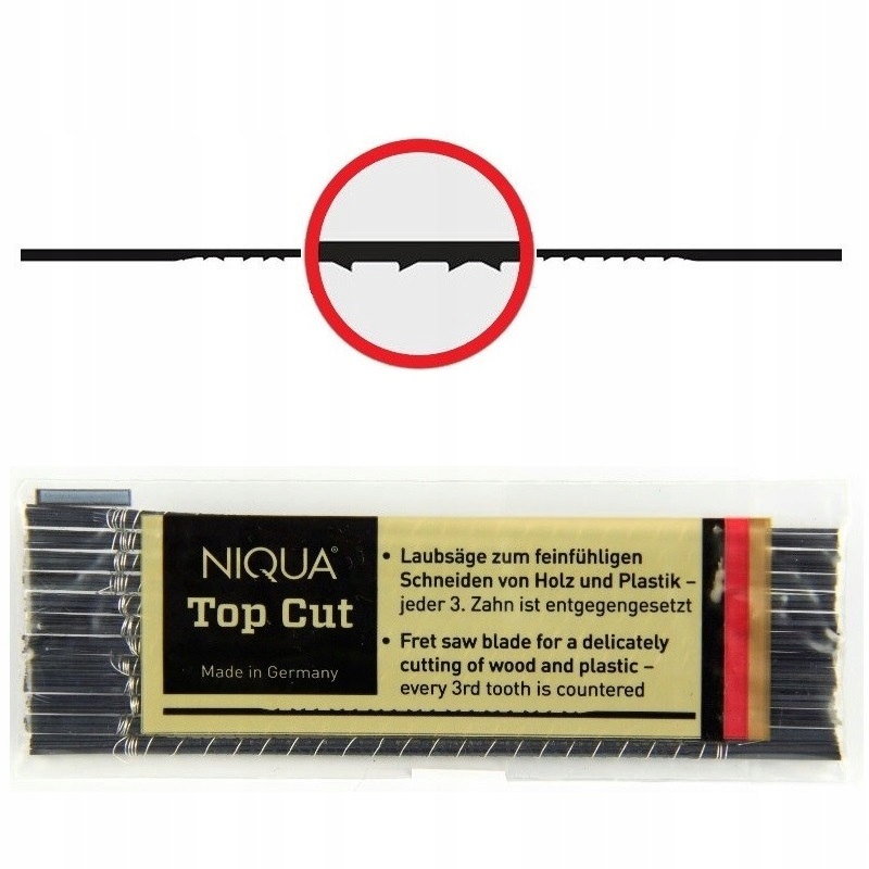 Brzeszczoty włosowe NIQUA TOP CUT N9. 12 szt. Marka Niqua