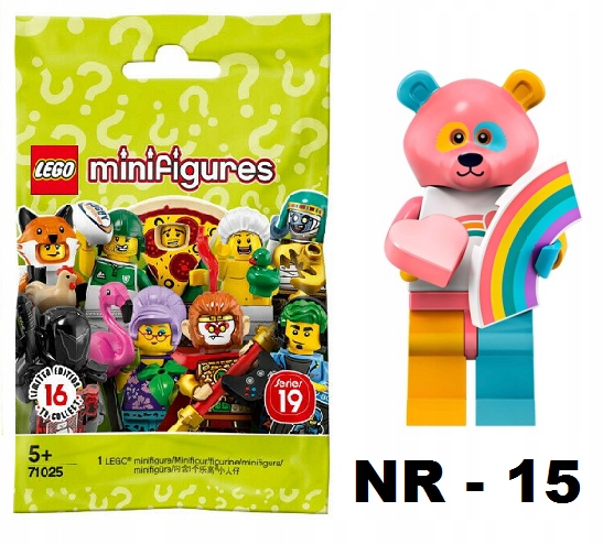 

Lego 71025 Minifigures Tęczowy Miś Nr 15 Seria 19