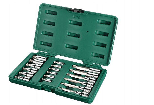 SATA ZESTAW 18 NASADEK TRZPIENIOWYCH ''1/4'' i ''1/2'' 09051