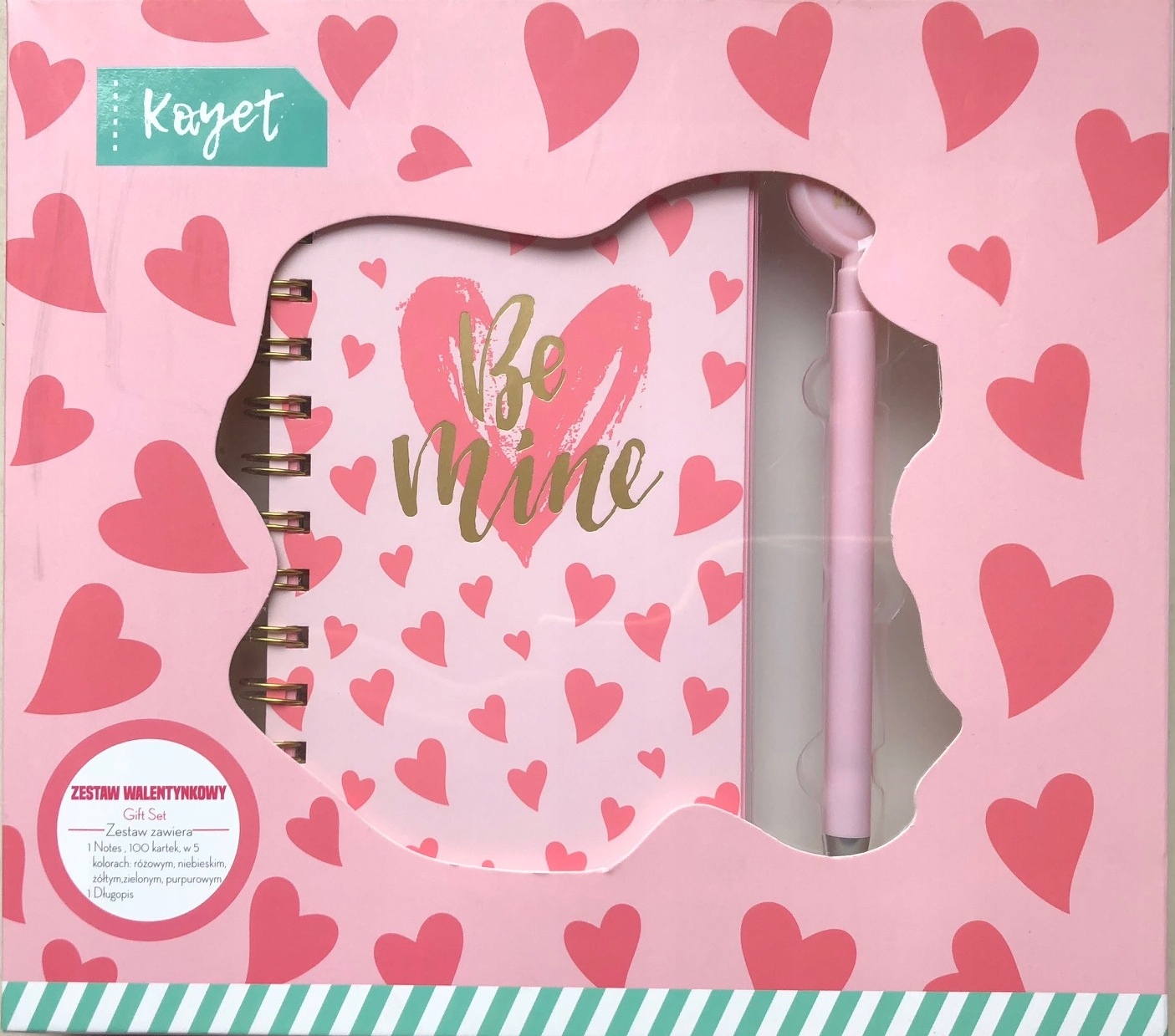 

Zestaw Walentynkowy Gift Set notes długopis