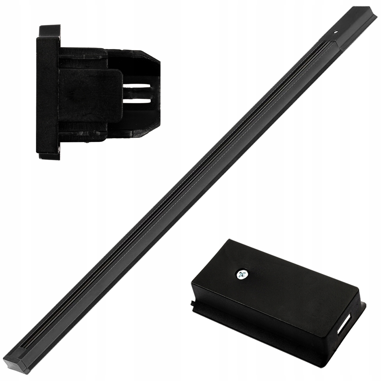 Szynoprzewód Czarny Jednofazowy Szyna Do Lamp 1,5m