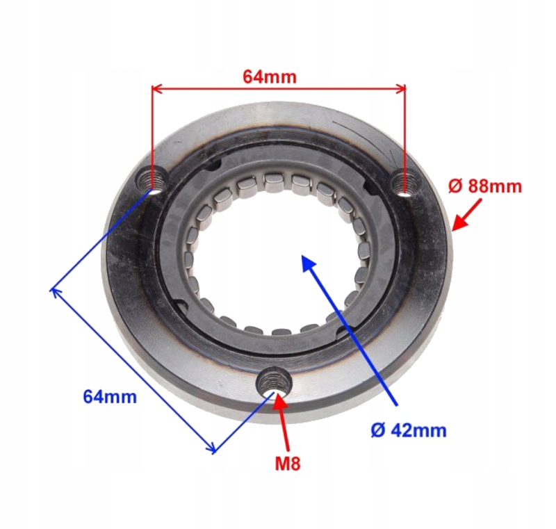 Sprzęgło Rozrusznika Bendix Atv Quad Bashan Eagle Loncin Shineray 200 250 Numer katalogowy części SR_ATV_BASHAN