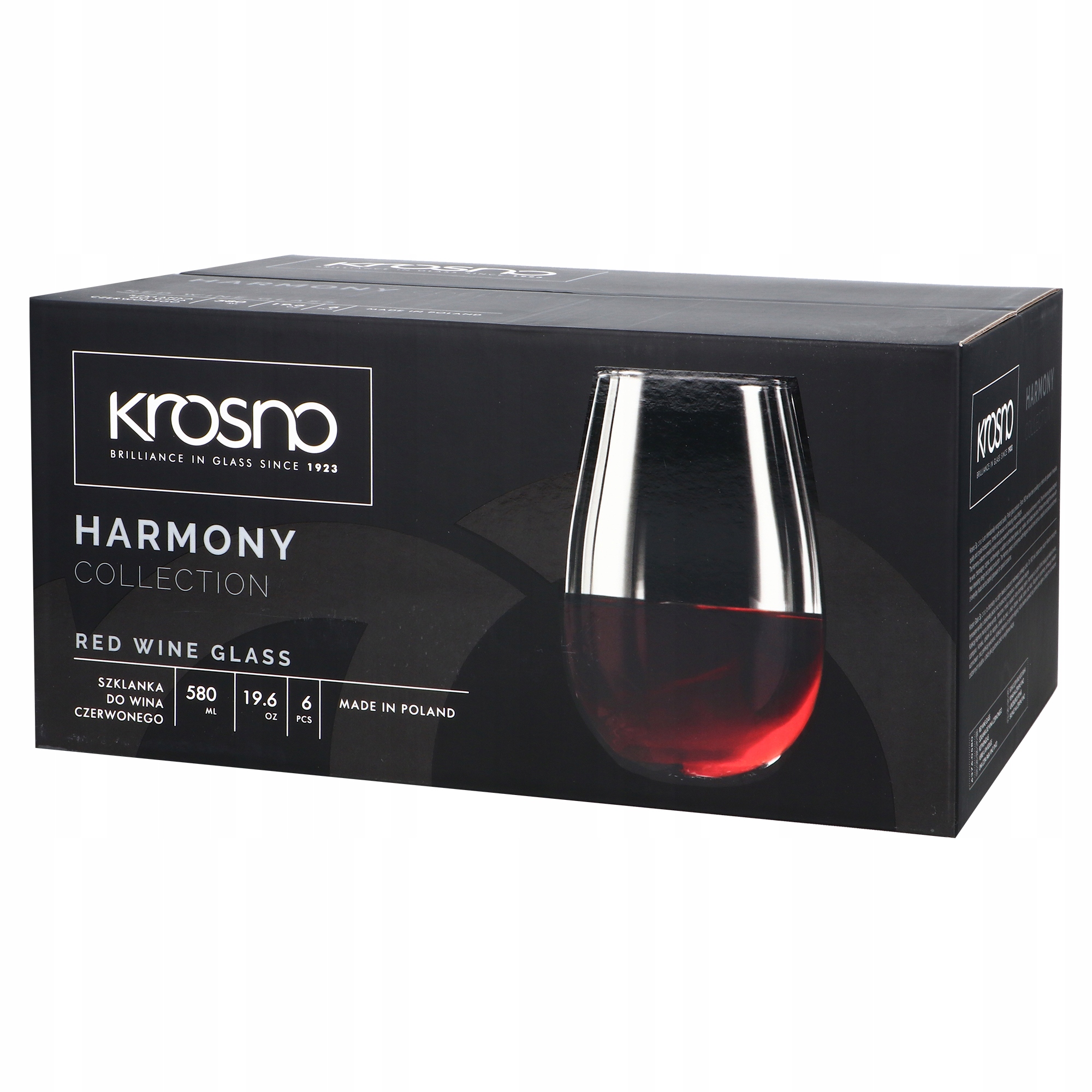 

Szklanki do wina czerwonego 580ml Harmony Krosno