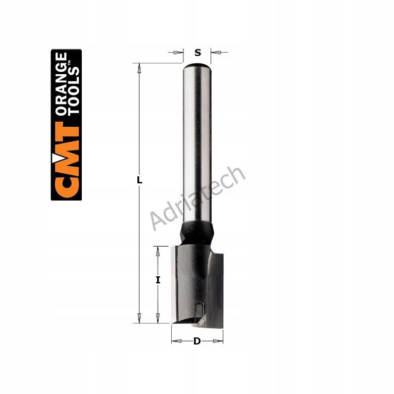 Cmt Přímá Fréza S Vrtacím Ostřím Hm D8 I20 L55 S8