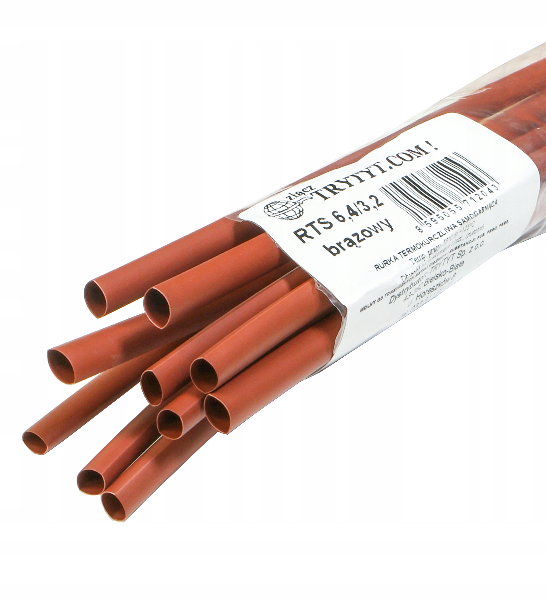 

Rurka Koszulka Termokurczliwa 6,4 3,2 10szt brąz