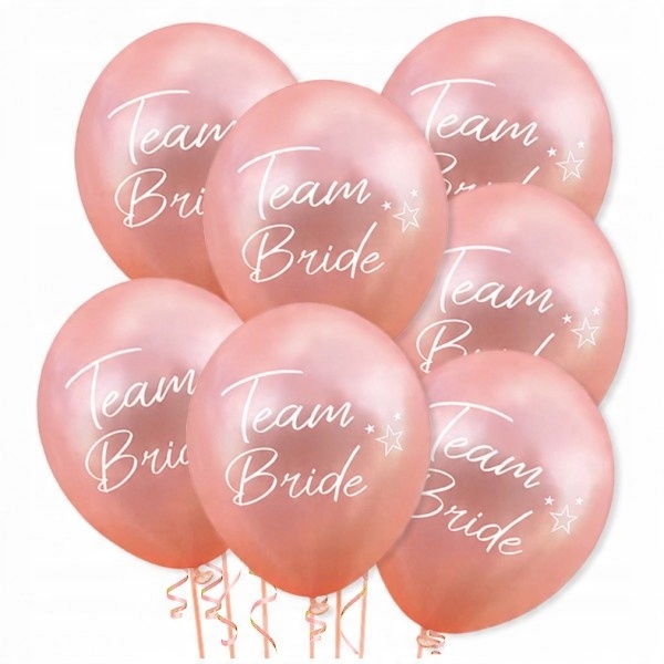 

Zestaw różowe złoto Rose Gold balony Team Bride