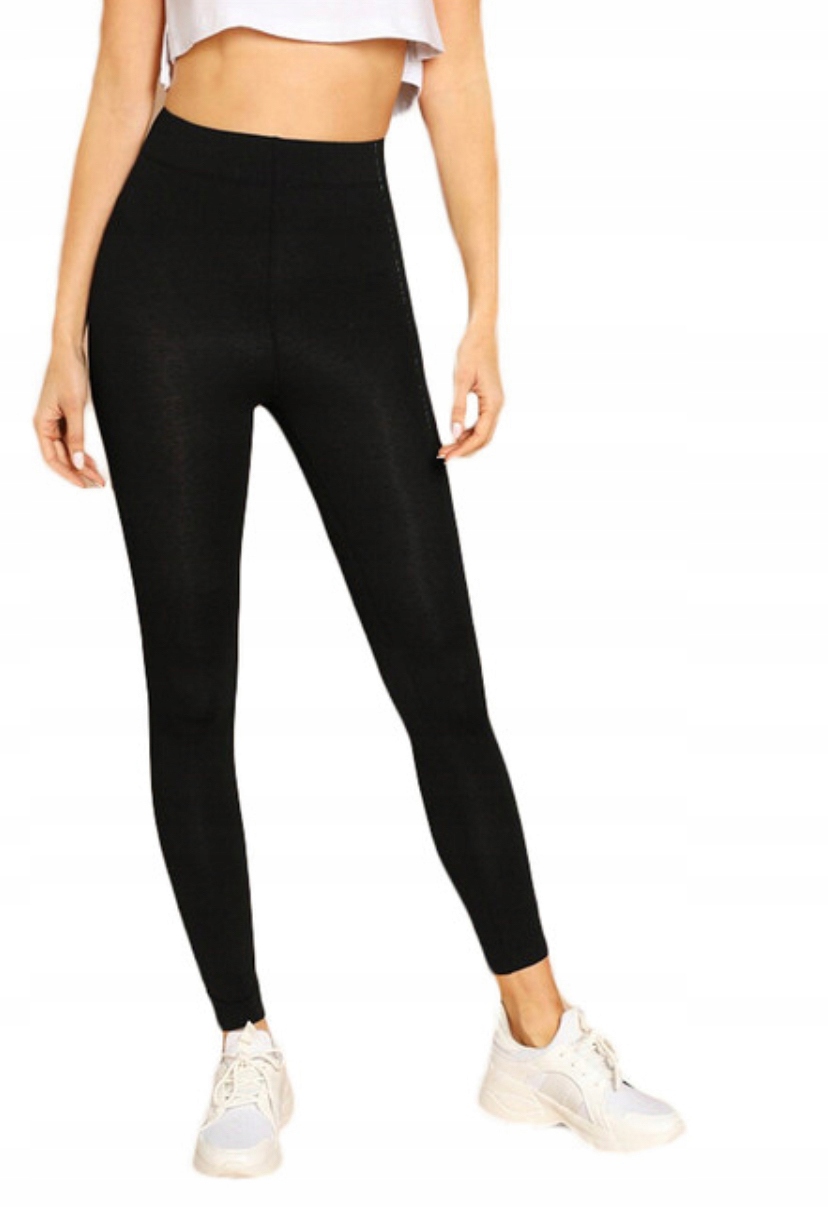 

W# Damskie Legginsy- bambusowe, długie Czarne L