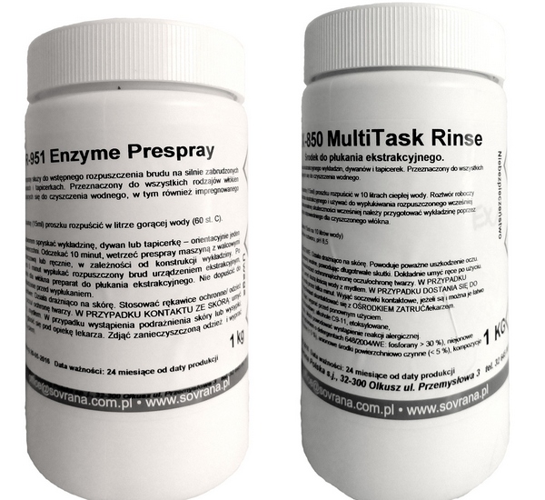 

Tersus Zestaw Pr951 i Ex850 prespray,płukanie 1kg