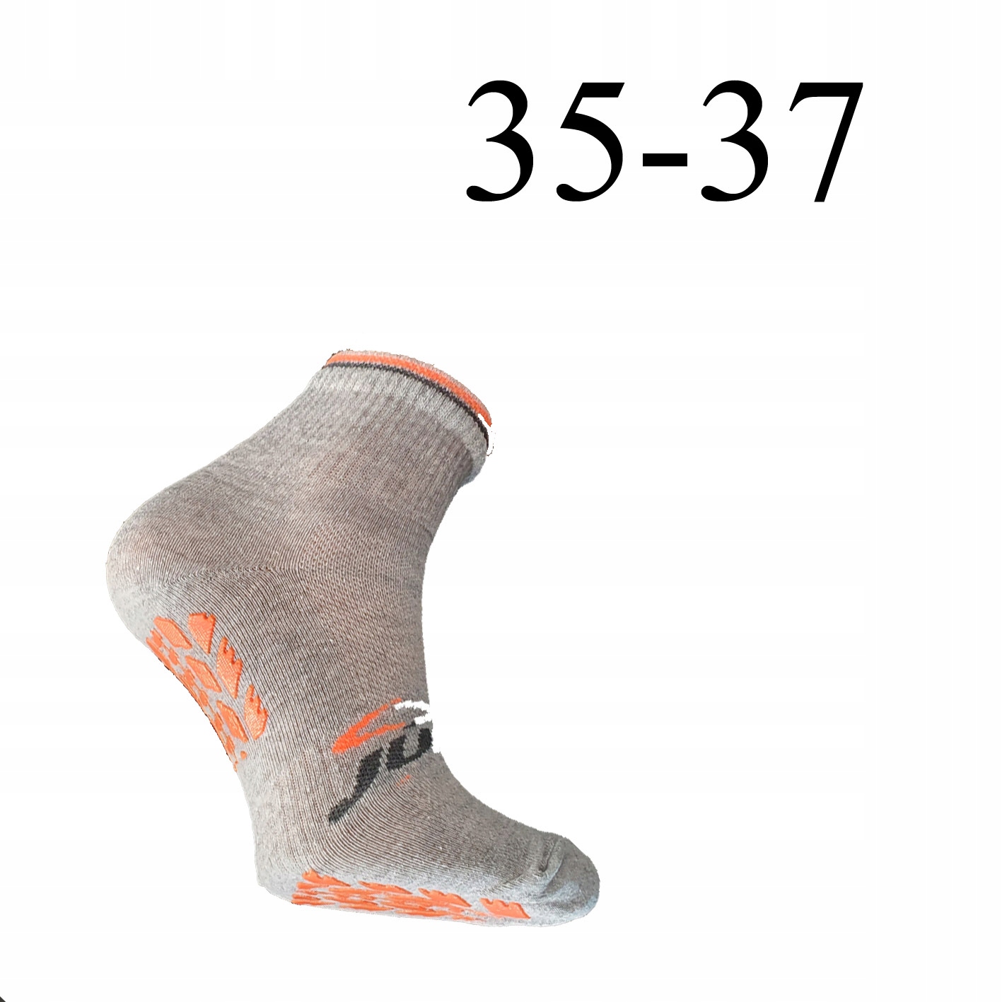 Skarpety Jump Fitness Abs Joga szary+pom 35-37 Marka MIRELLA