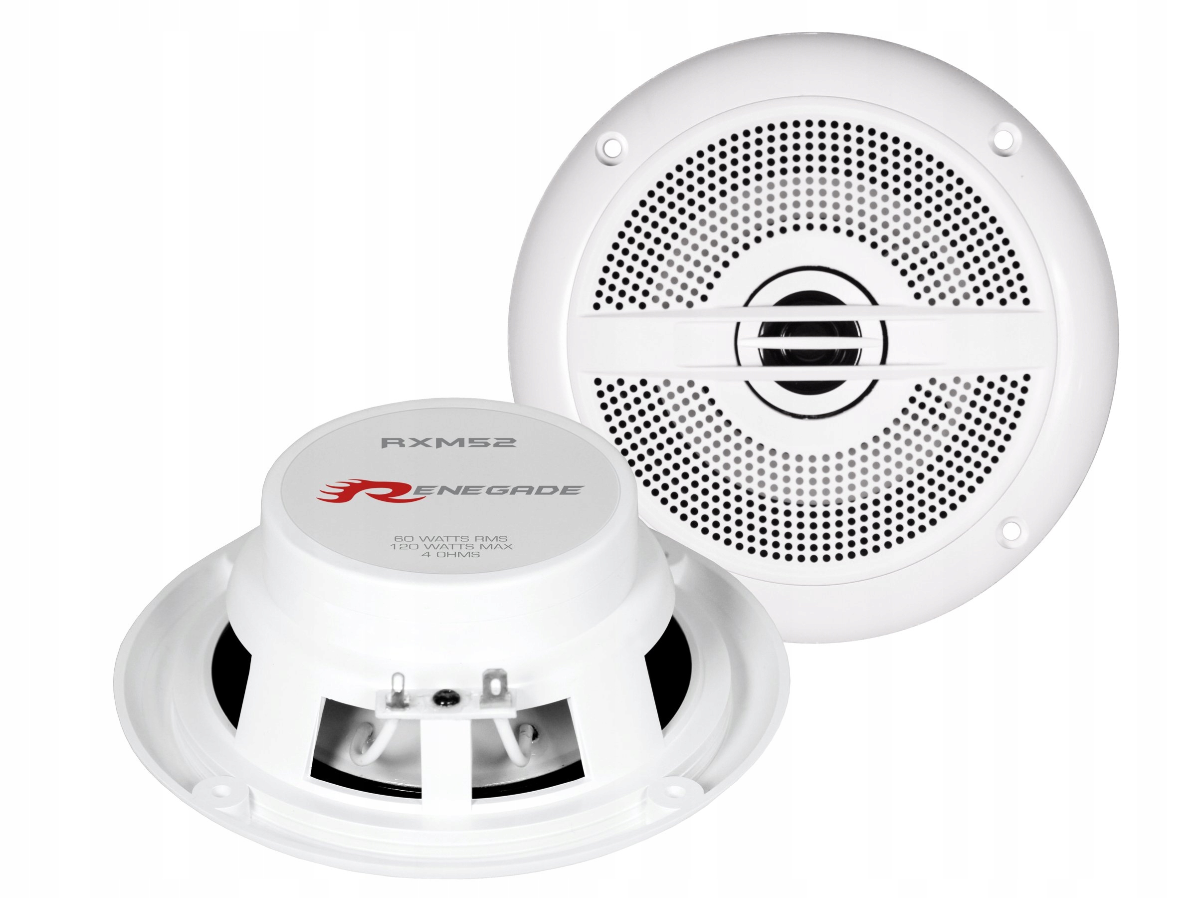 Reproduktory Marine pro loď jachty do koupelny 130 mm Bílé Renegade RXM52W