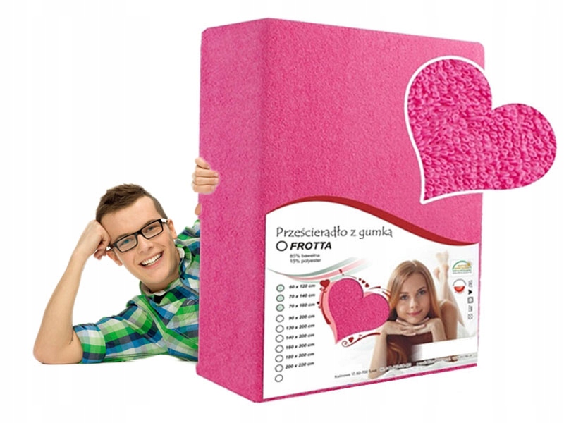 

Prześcieradło Na Duże Łózko 200x200 Z Froty Róż