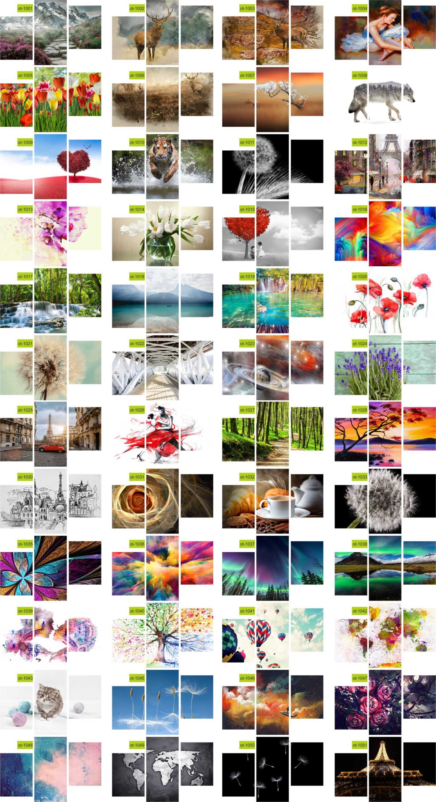 TRYPTYKI OBRAZ NA ŚCIANĘ GÓRA WE MGLE WYBÓR WZORÓW Wysokość produktu 60 cm