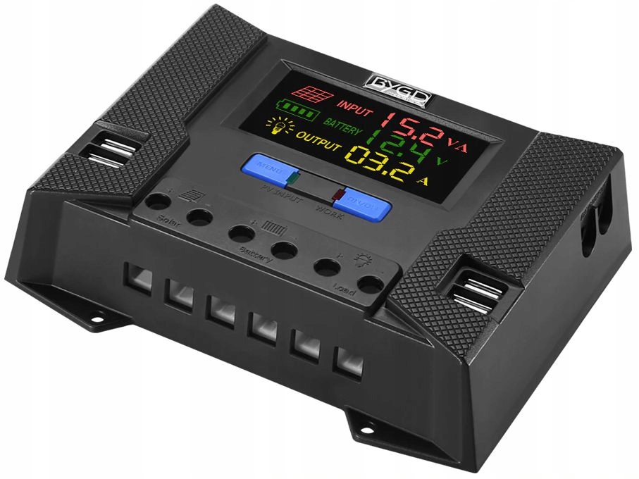 Wydajny Solarny regulator ładowania LCD Usb jak Mppt 30A kontroler 12V 24V