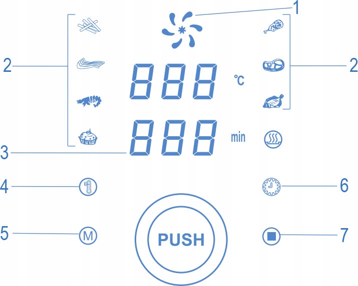FRYTKOWNICA BEZTŁUSZCZOWA 1400W 4,4L PANEL LED Kolor dominujący czarny
