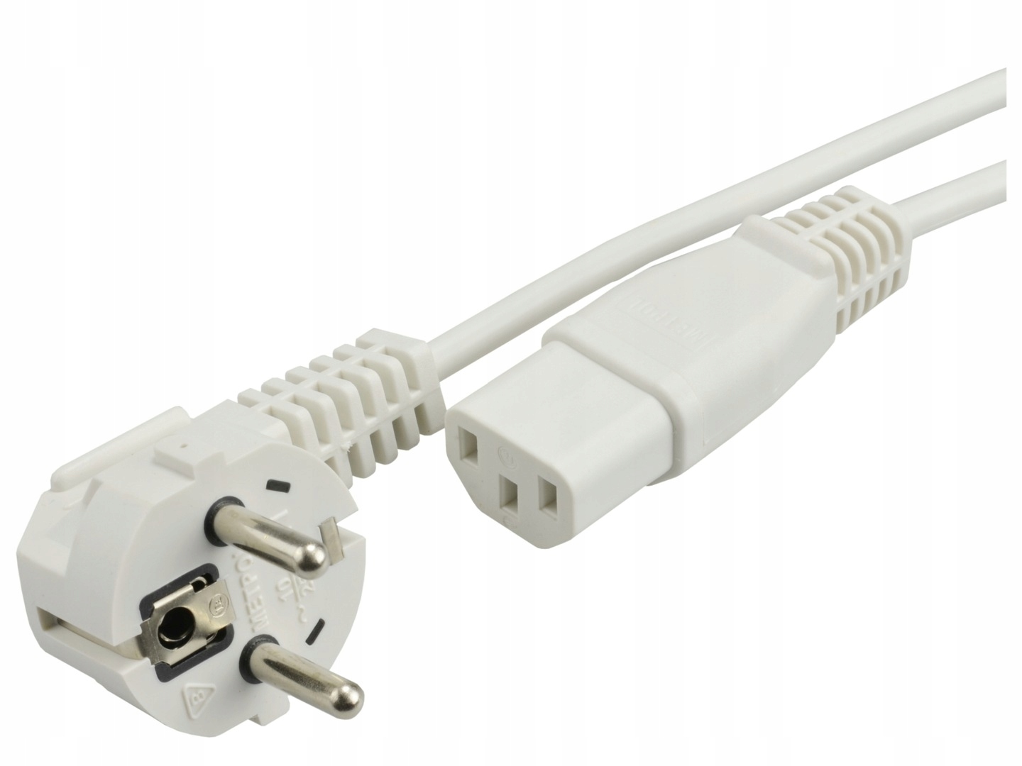 

Kabel zasilający do komputera Pc monitora biały 5m