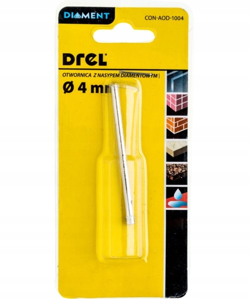 

Otwornica diamentowa z nasypem 4mm Drel