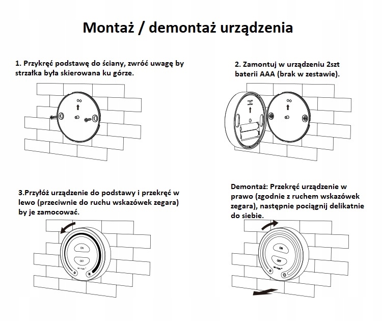FUT087 Milight Pilot KOŁO mono 1-strefowy ster LED Marka Mi-Light