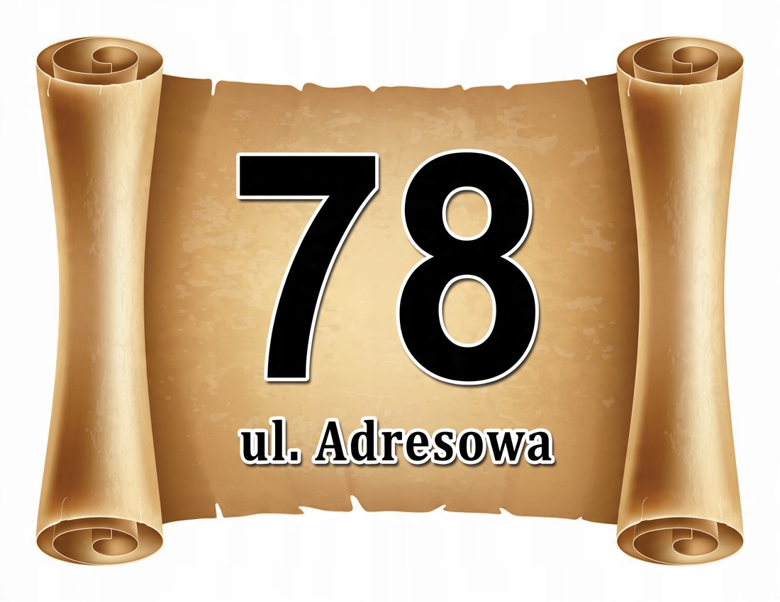 

Tabliczka Adresowa Adres Numer Na Dom znak ulica
