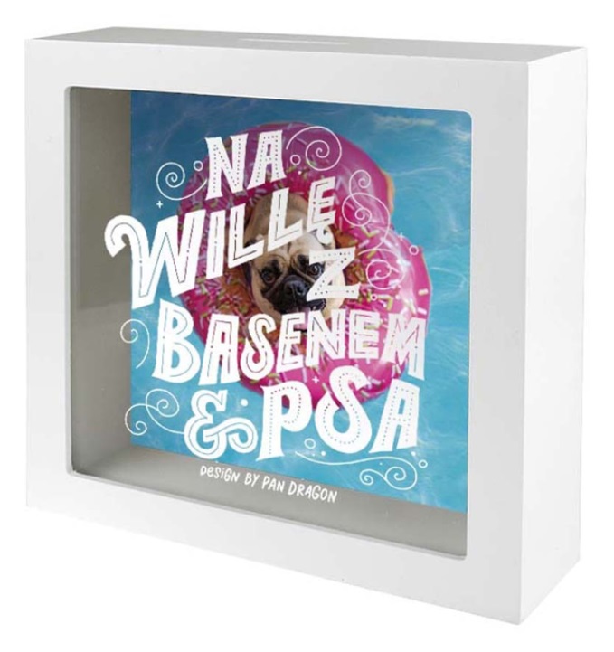 SKARBONKA NA WILLĘ Z BASENEM I PSA ZABAWNA PREZENT
