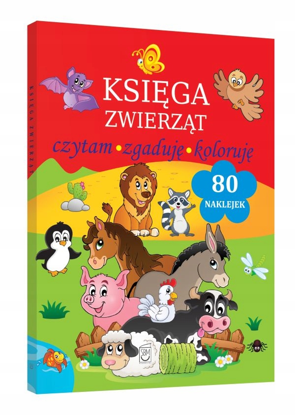

Księga Zwierząt Czytam zgaduję koloruję Sbm