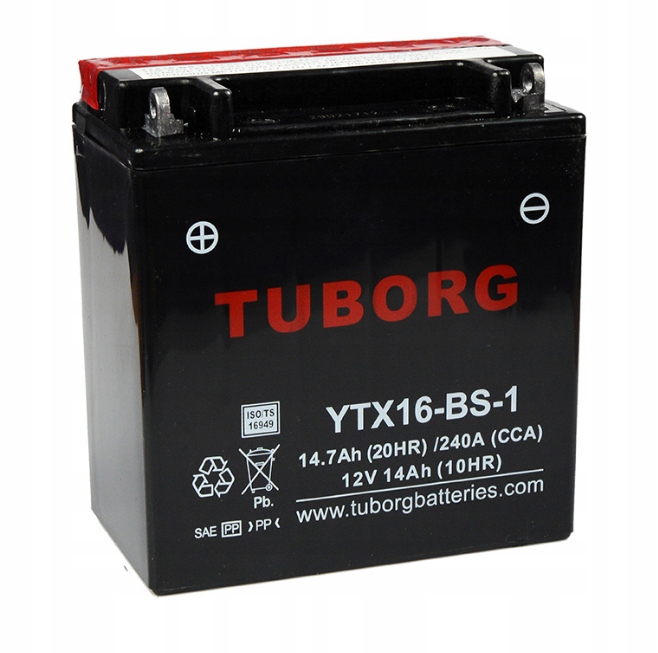 Akumulator Tuborg Agm YTX16-BS-1 12V 14Ah 240A