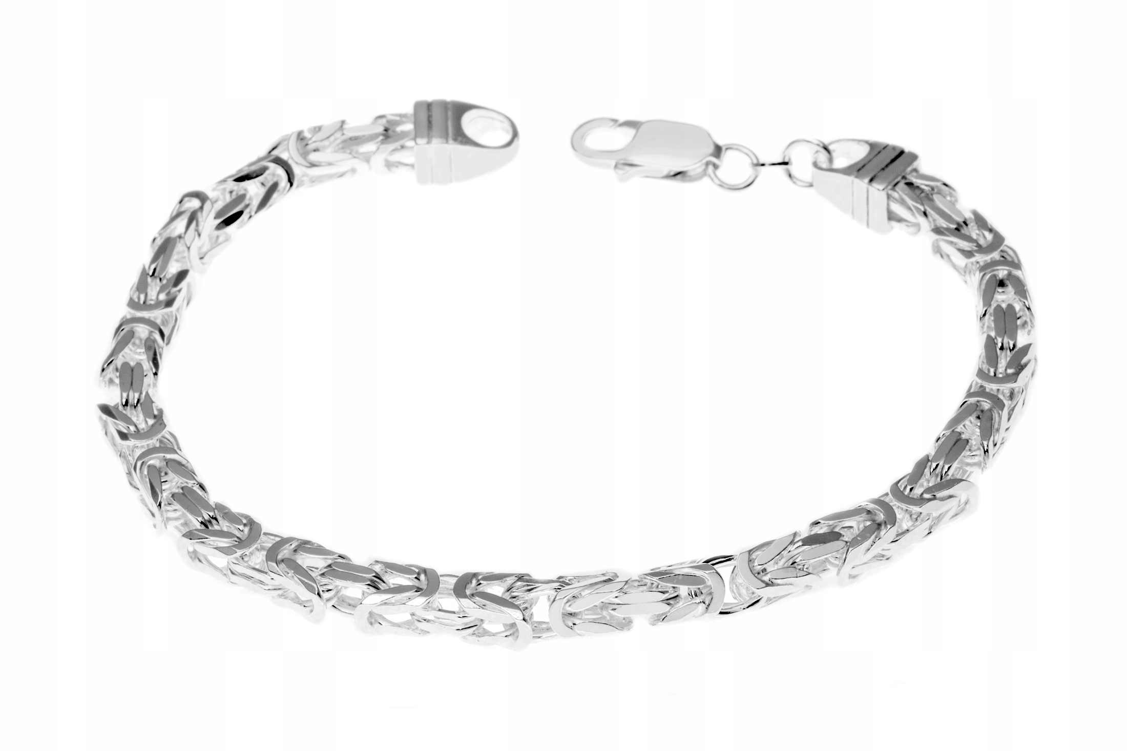 Stříbrný Náramek Královská Byzantina 20 CM 5 MM